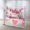Valentine'S Day Plaque - Romantic Love Gift for Her/ Him, Anniversary, Birthday, New Year Present, Nurseries, Home Desk Living Room Acrylic Decorati