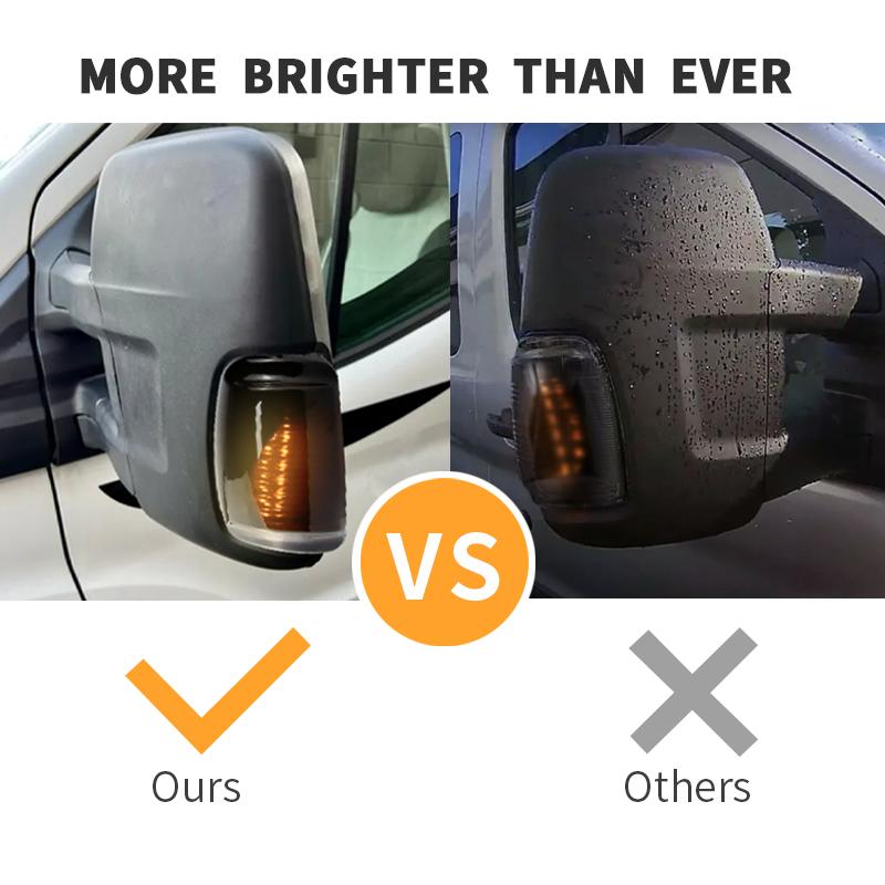 2PCS For Ford Transit Mk8 2014-up For Ford Transit Custom 2012-up Led Rearview Mirror Side Turn Signal Lights Indicato Lamp