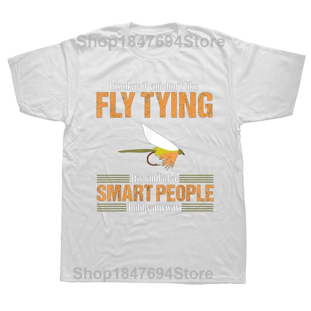 

Smart People Fly Fishing Fish Lover T Shirts Cotton Streetwear Short Sleeve Birthday Gifts Summer Style T-shirt Unisexs Clothing M