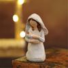 Christmas Nativity Figurines Holy Family Figure with Donkey Nativity Figure,Table Ornament Religious Christmas Decors