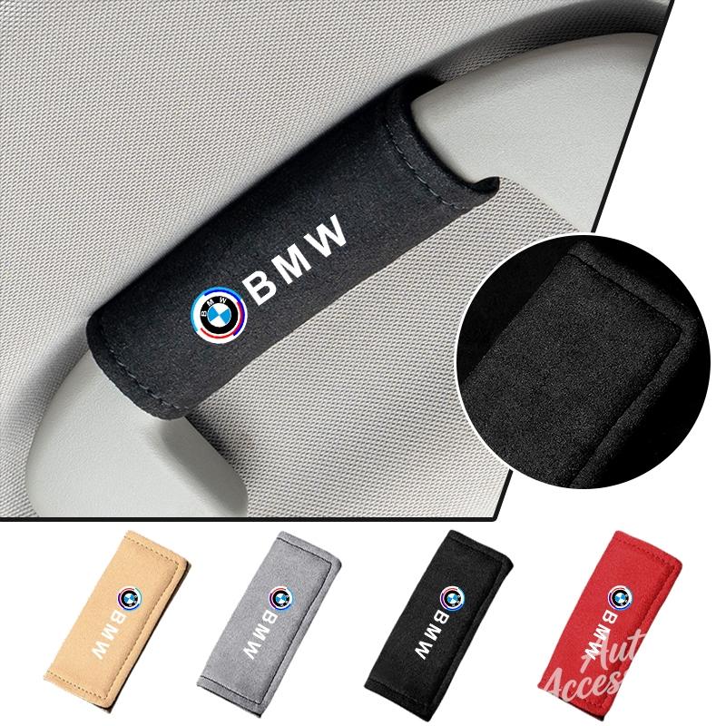 FA4Car Roof Handle Cover Suede Pull Gloves Protection Case For BMW 50th Anniversary 3 5 7 Series E83 E70 Auto Accessories Stickers