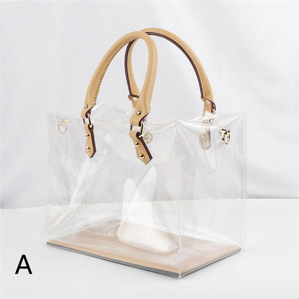 DIY PVC Tote Bag Large Capacity Handmade Handbag Making Kit Clear Gift Bag Travel