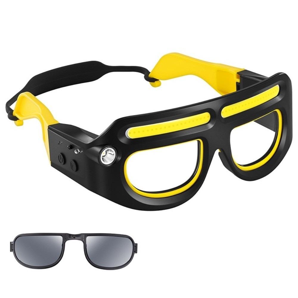 

Rechargeable LED Glasses Headlights Infrared Sensor LED Headlamp Portable Glasses Light Repair чорний