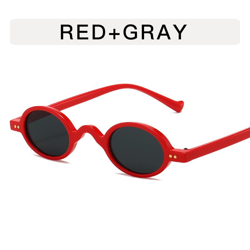 New Stylish Men's Sunglasses Oval Shape Anti-reflective Sun Glasses for Women European American Punk Sun Glass for Woman