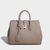 2024 Fall/Winter New Niche Handbag Fashionable Silver Lock Large Capacity High-End Single Shoulder Crossbody Tote Bag