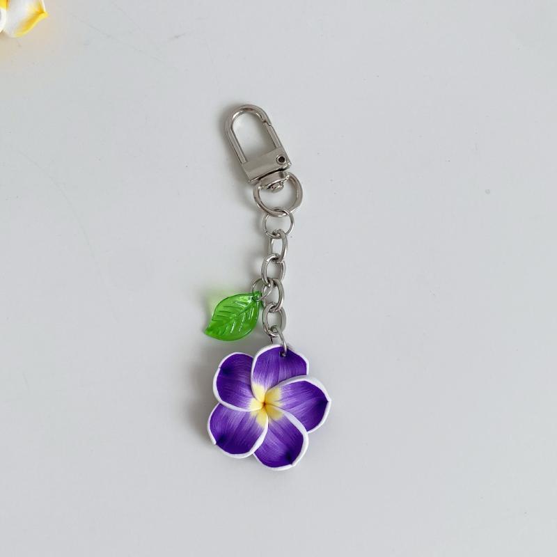 

1 Piece Cute Sunflower Keychain Women Girls Cartoon Colorful Flower Key Chain Car Pendant Accessories Gift