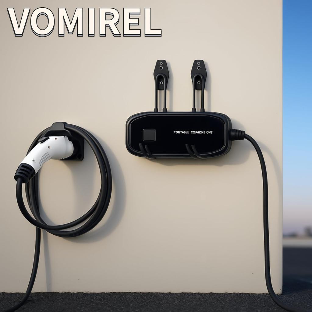 VOMIREL Uchwyt na ładowarkę EV, Uchwyt na kabel, Uchwyt na przewód EV, Hak na kabel do ładowania, Dedykowane przechowywanie