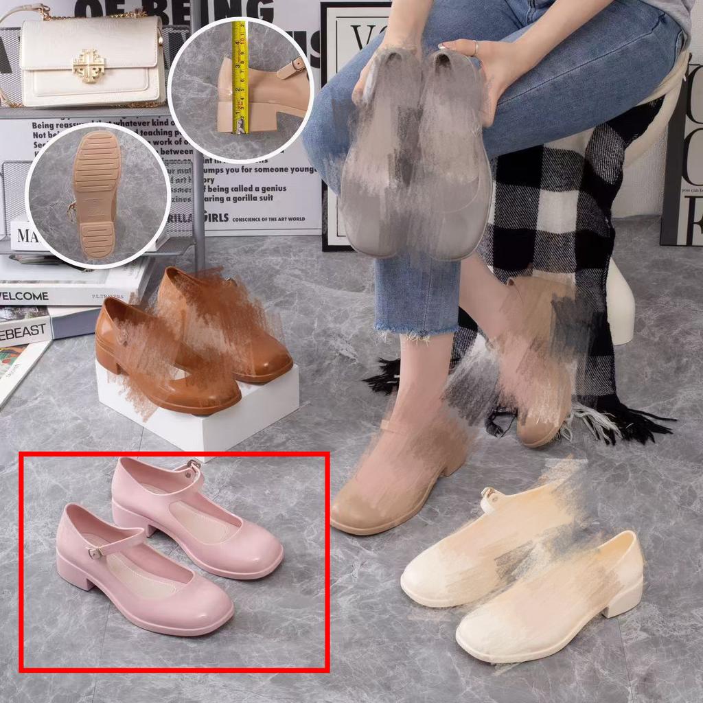 Versatile light mouth work shoes French single shoes women's spring and autumn new single shoes retro thick heel black Mary Jane shoes