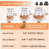 24Pcs Small Chair Leg Floor Protectors Chair Leg Protectors for Hardwood Floors Felt Silicone Caps Strengthen Bottom Protection