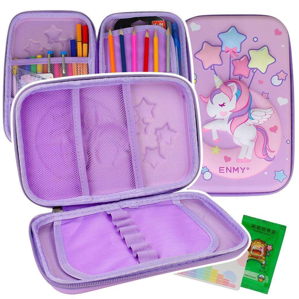 [PACK][1] Large Expandable Unicorn Pencil Case Magical Unicorn 3D Z1073
