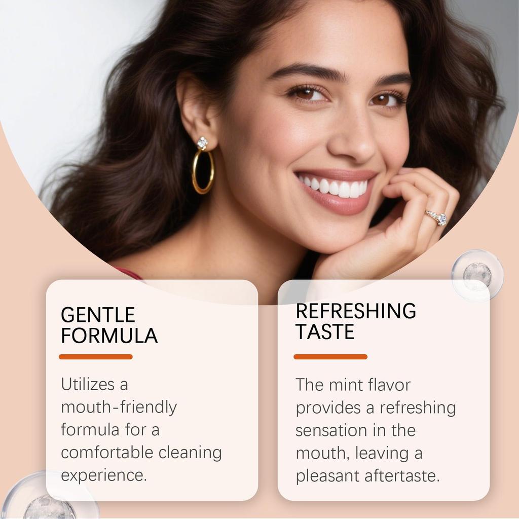 AMZ Dentifricio Delicato Per Alito Fresco Idrossiapatite Silice Idrata Rimuovi Macchie Dentali Igiene Orale Quotidiana 100g