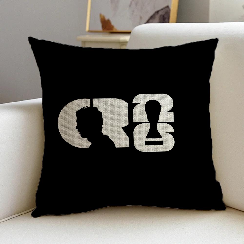 PFootball Stars Cushion Cover Natural Linen Pillowcase Set AllinOne Decor for Sofa Bedroom Chair