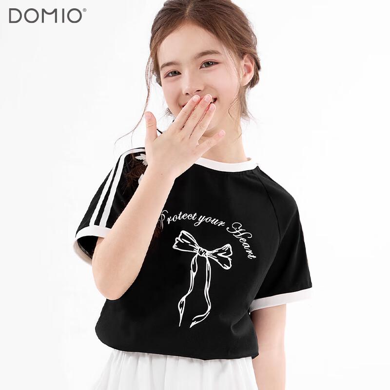 Duomiaowu Girls Summer Short Sleeve T-Shirt 160