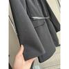 Fall/Winter Women's Coat with Belt Wool Blend Stand-up Collar Long Sleeve Overcoat