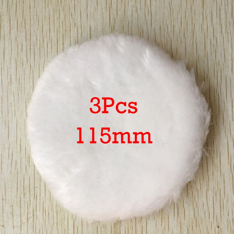 80/100/115/125/150/180mm Soft Wool Polishing Pad Automotive Paint Care Polisher Pads Car Body Waxing Sponge Disc Clean Accessory