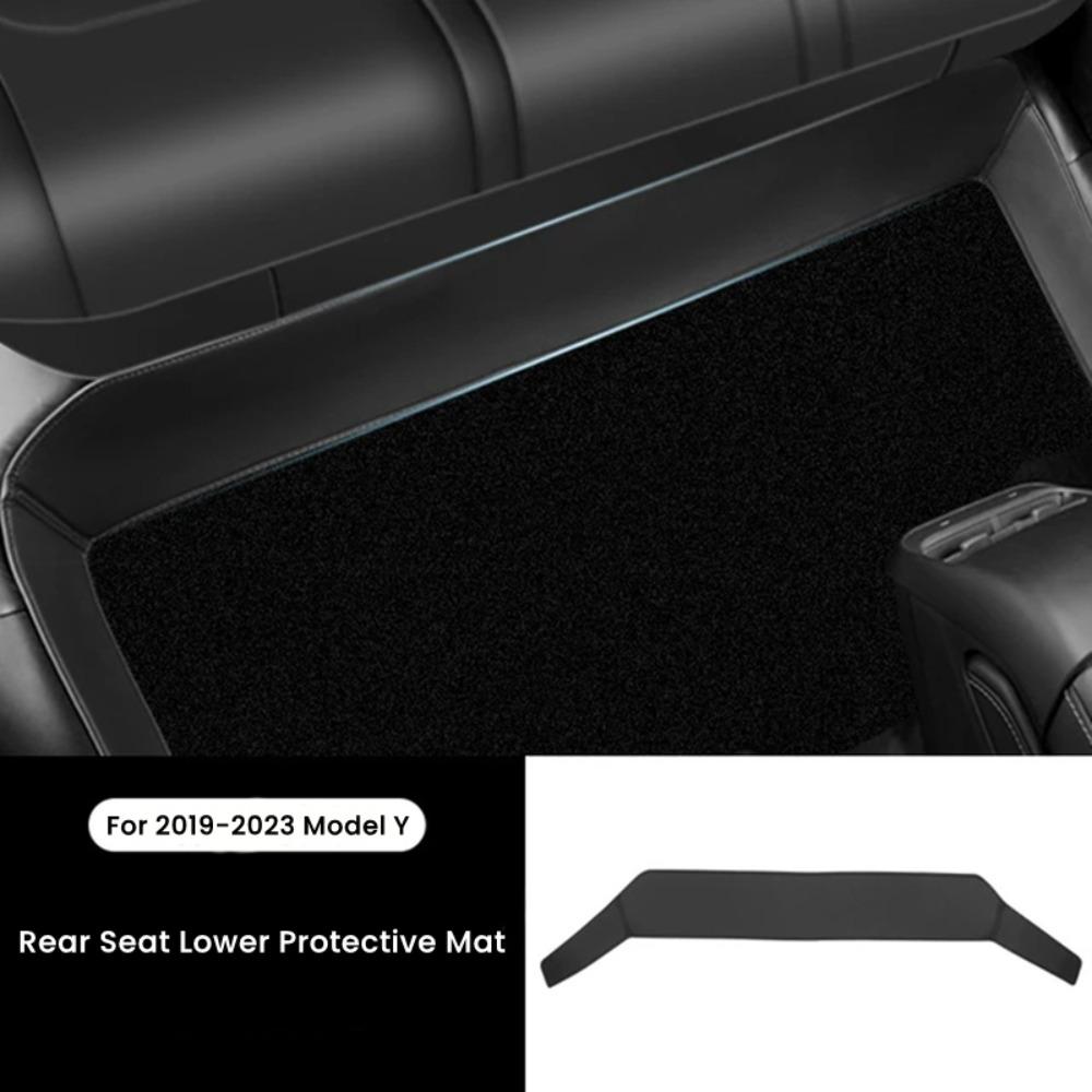 Durable Rear Seat Protective Mat Seat Lower Protector for Tesla Model Y Model 3 Car Interior