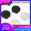 Para Jeep Para Jeep Grand Cherokee Wrangler JK Gladiator Compass Renegade Patriot 4 Peças Emblema Central da Calota da Roda do Carro Logo Acessório