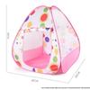 Kids' Multi-Color Foldable Playhouse Tent with Ball Pit