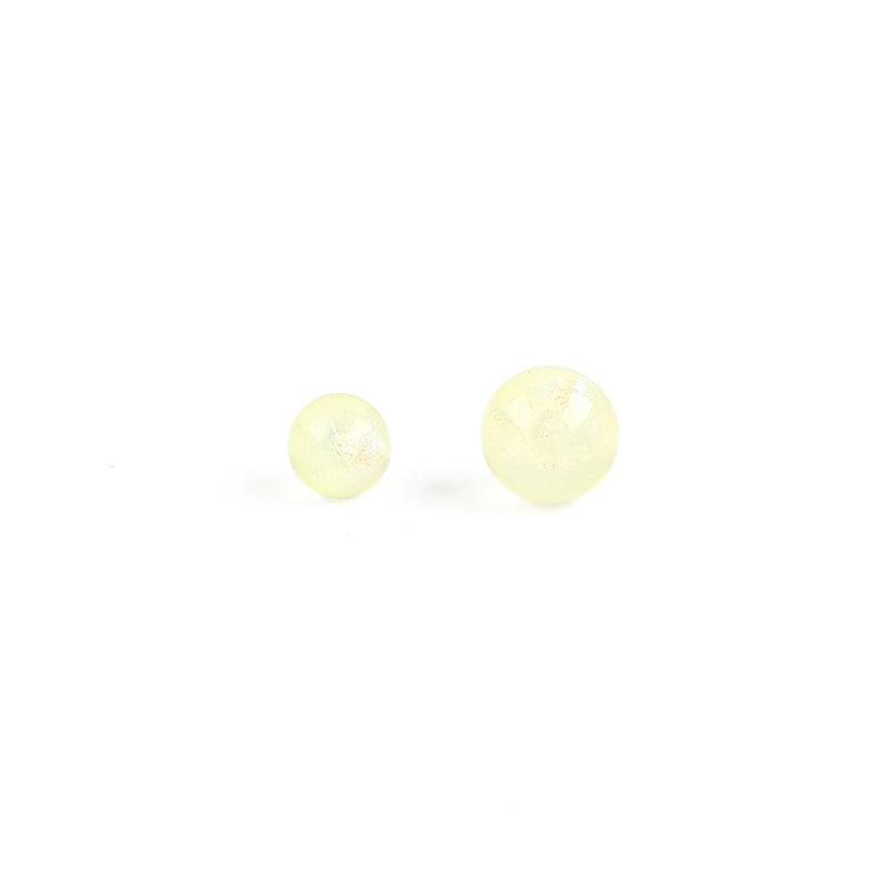 Acrylic Iridescent Mermaid Poreless Loose Beads Handmade DIY Phone case Decorative Material Jewelry Accessory Round Beads