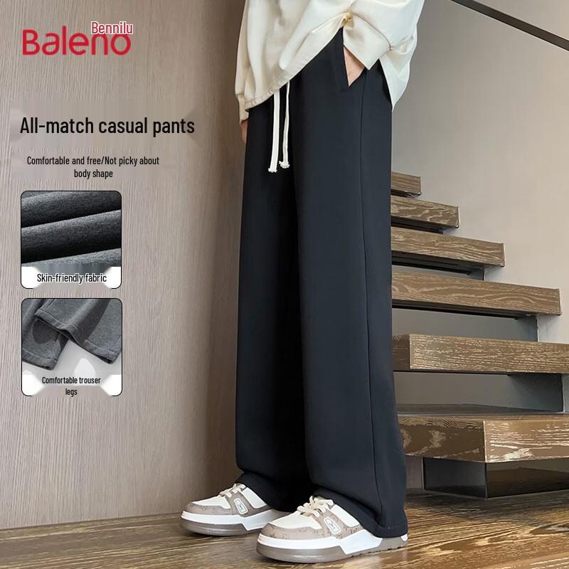 Baleno Men s Loose Fit Straight Casual Pants L