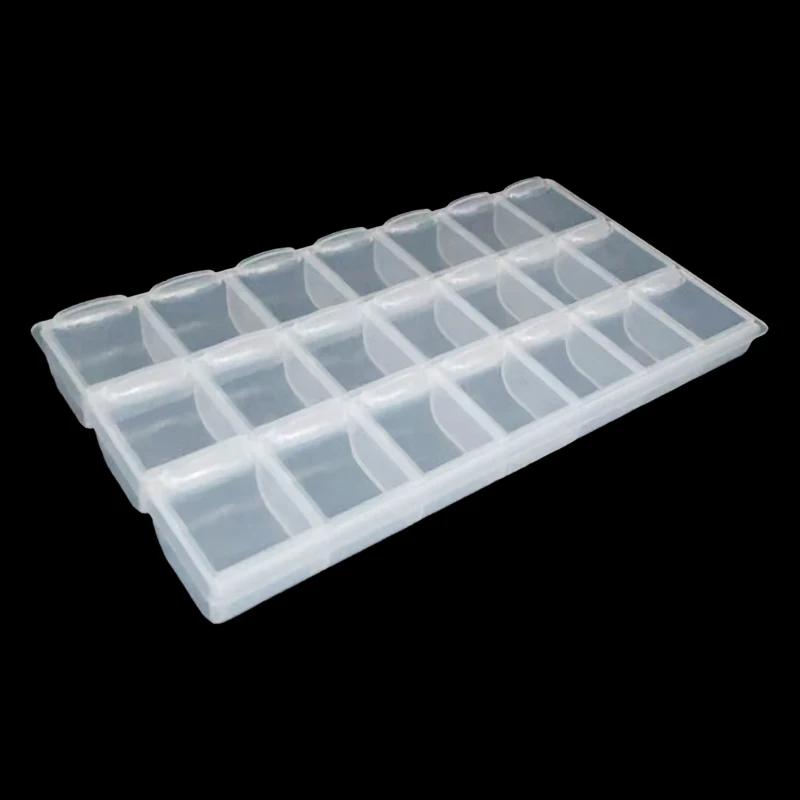28 Grids 5D DIY Diamond Painting Tools and Accessories Storage Box Jewelry Rhinestones Container Organizer Case Home Storage 1PC