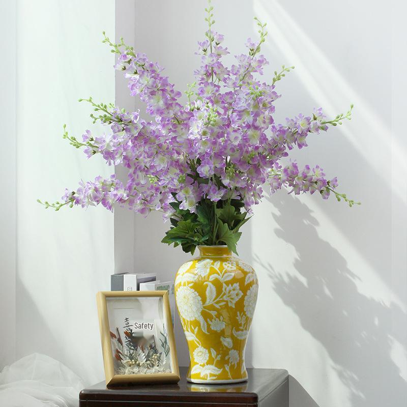 Realistic Large Delphinium Flower Bouquet for Wedding and Event Decoration