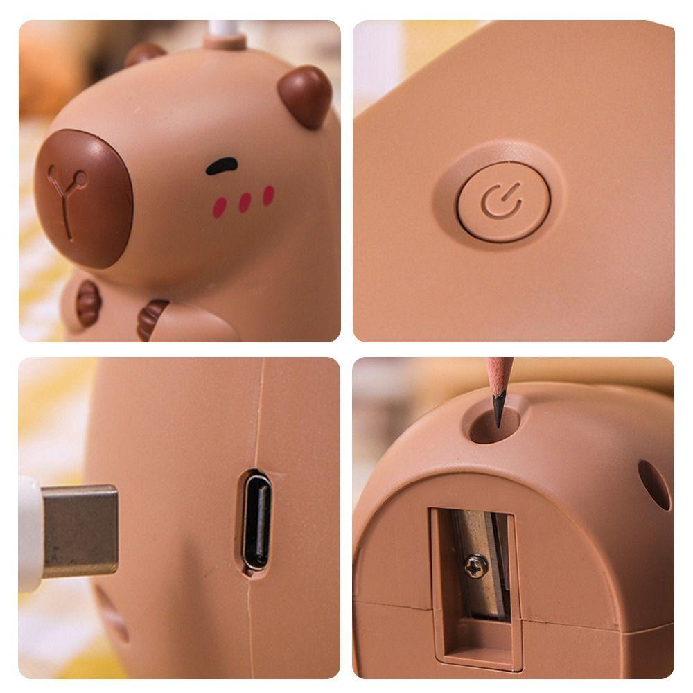 USB-Lade Capybara Mini Nachtlicht Faltbare Tischlampe Niedliche Lern-Augenlampen Schlafzimmernutzung
