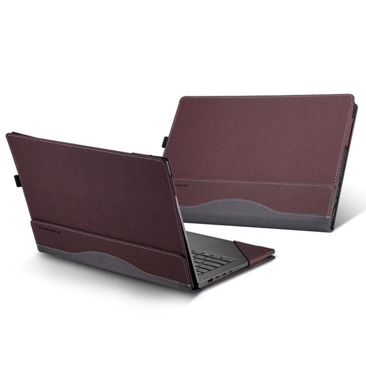 

Leather Laptop Shockproof Protective Case For HP OmniBook 7 Flip 16 inch 16-au червоний