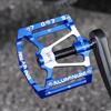 Nonslip Road Bicycles Pedals Aluminum Alloy Mountain Bicycles Pedals 3 Bearings Wide Flat Cycling Pedals Enduring