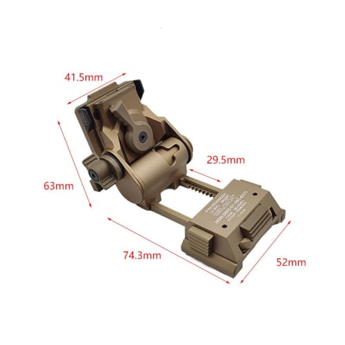 Wilcox L4G24 Metal Helmet Adapter for NVG Mounting and Night Vision Goggles (DE)