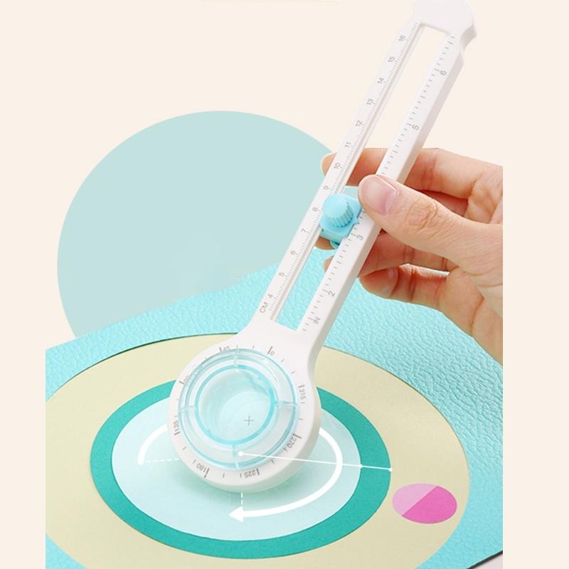 Circular Paper Cutter Paper Round Trimmer Multifunctional Scrapbooking Tool for Paper Coupons Label Photo Cardstock