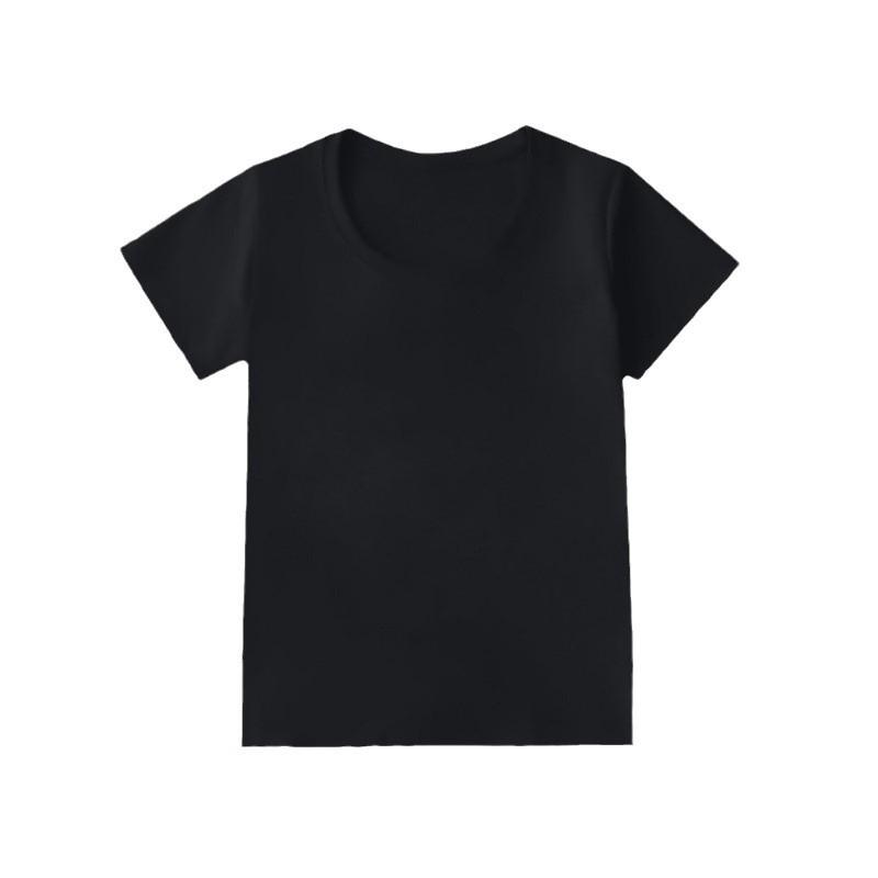 Women's Summer U-Neck Bodycon T-Shirt: American Style, Slim Fit, Short Sleeve