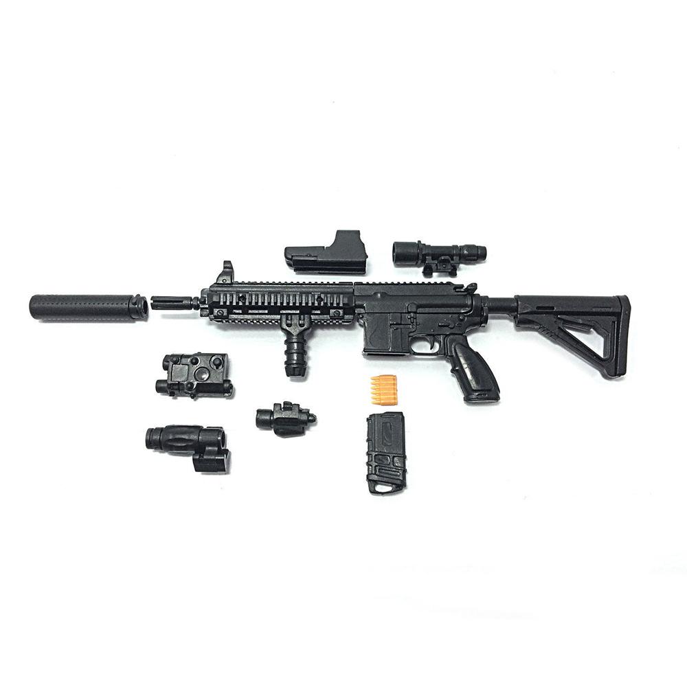 1/6 Maßstab HK416 Sturmgewehr RPK 74 PKP Maschinengewehr Soldat SWAT Armee Militärwaffe Actionfigur Bausatz Modell Puzzlespielzeug