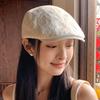 American Retro Forward Hat Big Head Circumference Showing Face Small French Beret Hat Women'S Spring And Summer Painter Hat