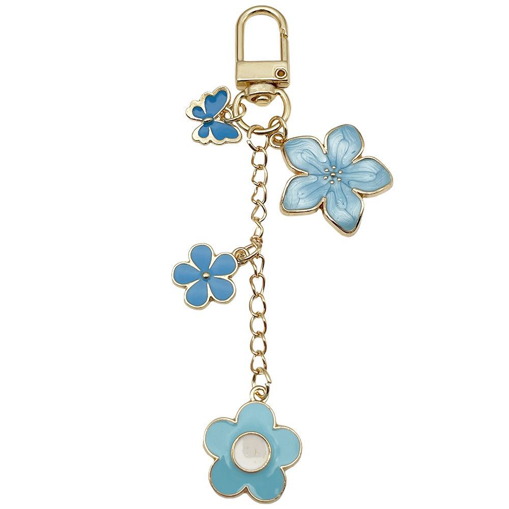Smiley Cherry & Clover Keychain Pendant for Backpack & Earphone Case