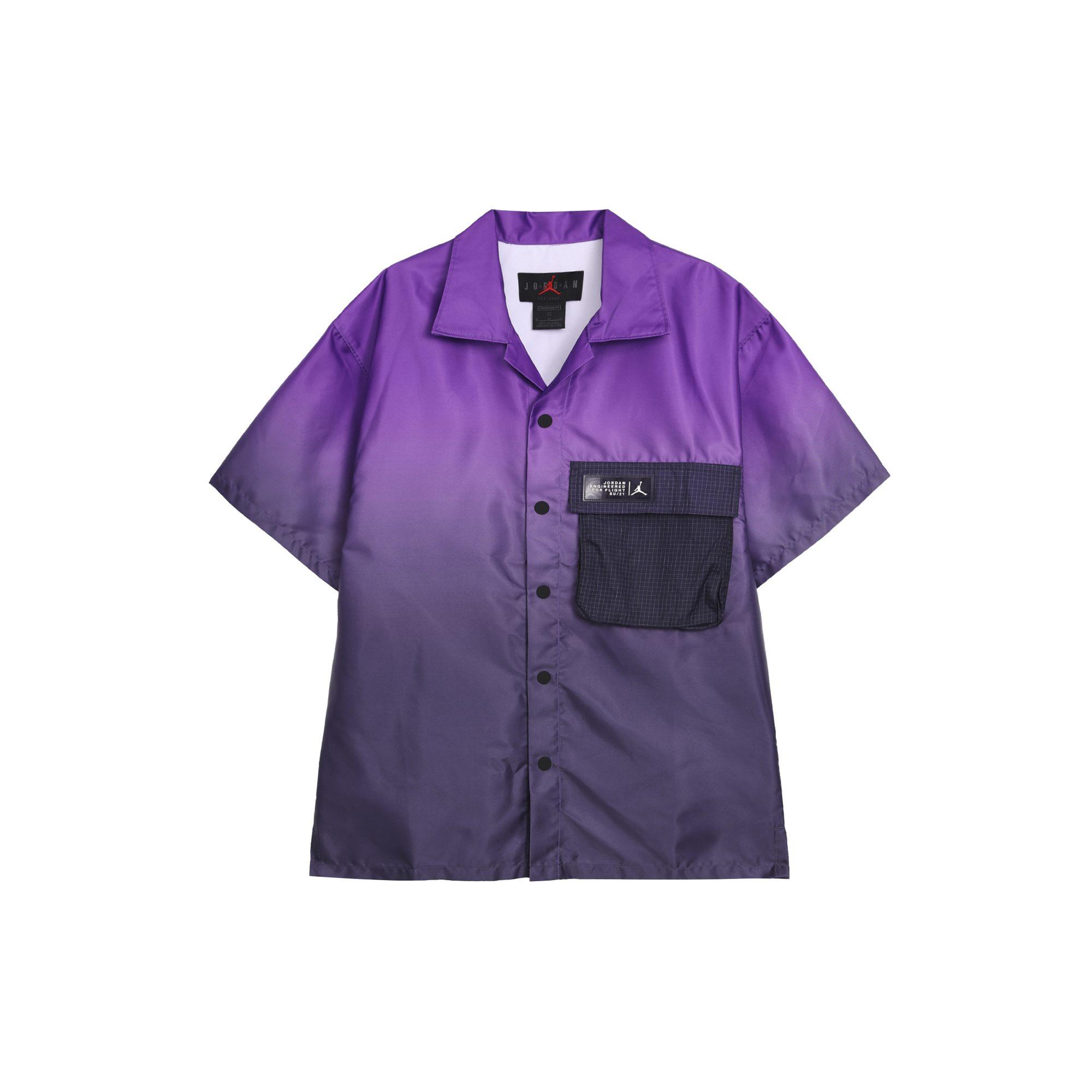 Jordan ESSENTIALS Shirts Men`s Purple Lapel