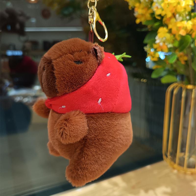 

Новый трясущийся звук Капибара Плюшевый брелок Милый Забавный Расстегнутый кукла Подвеска для сумки
