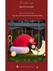 Santa Claus Climbing Window Light-Up Hat Figurine - Christmas Outdoor Inflatable Decoration