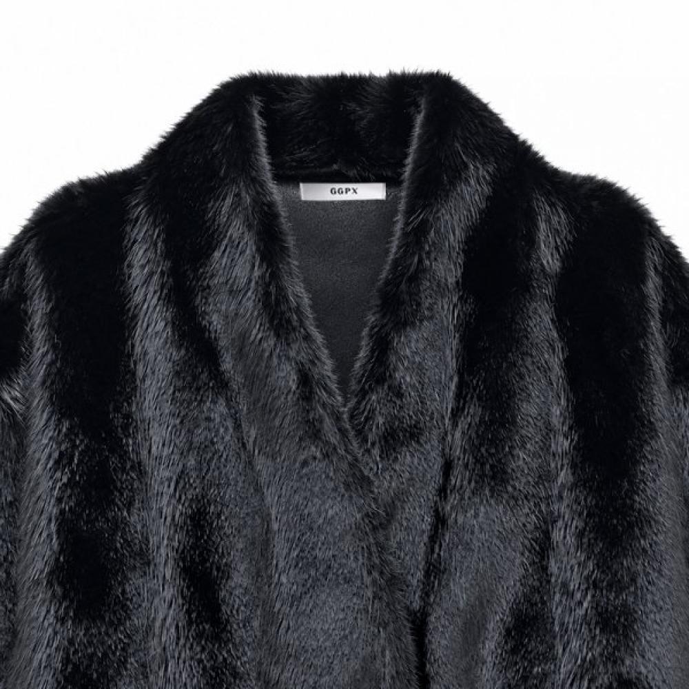 Ggpx New York Faux Fur No Collar Jacket Gq9jk028f