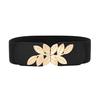 Women's Fashion Wild Wide Waistband Elastic Stretch Dress Waist Belt Buckle Band