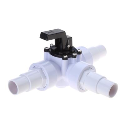 3 Way Diverter Water Valves Female Universal Hose Adapter with Hose Clamps for Garden Pool Diverter To 1.25" 1.5" Hose