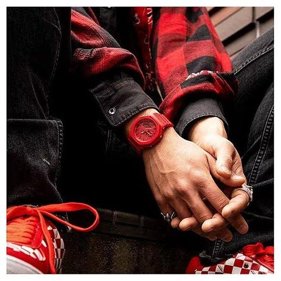 Casio G-Shock GA-2100-4AJF Red Dial Men's Watch
