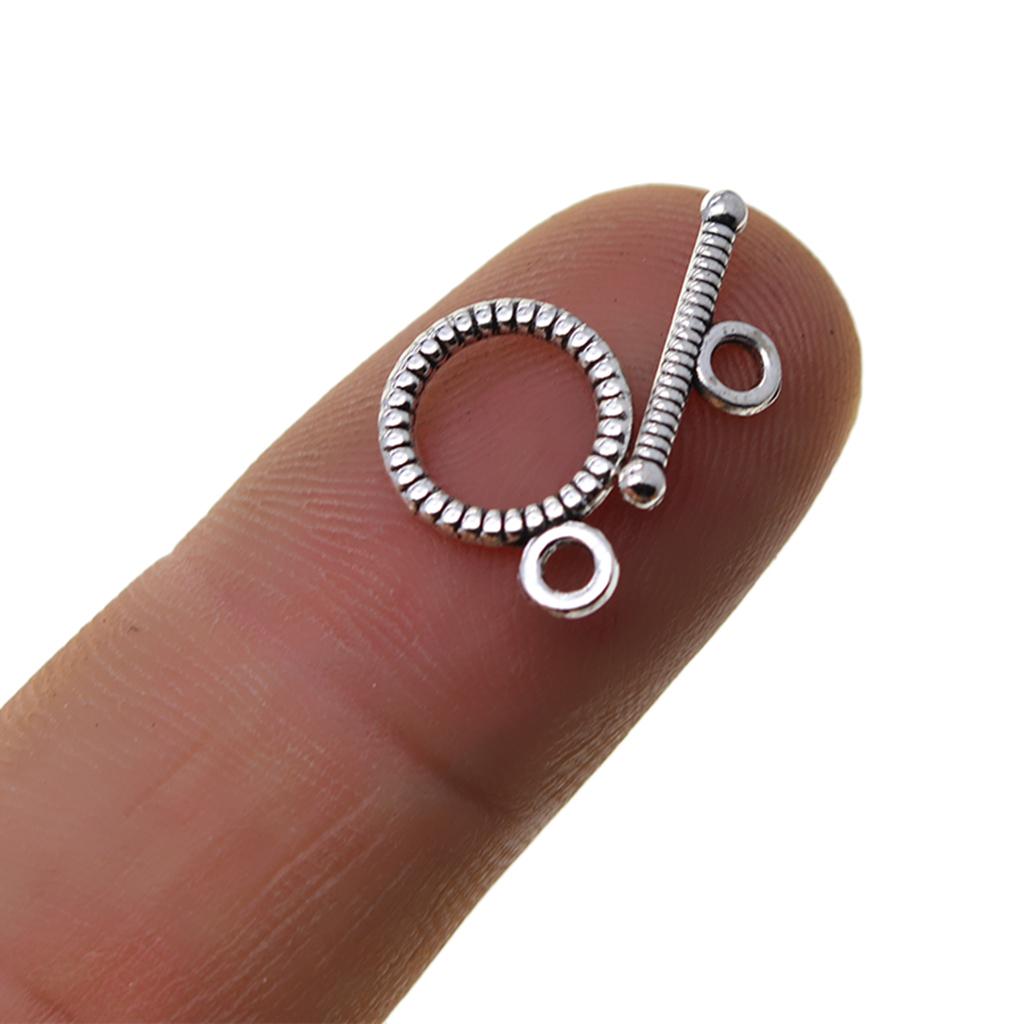 100X OT Toggle Clasp Hook Silver Jewelry Making Necklace Bracelet DIY