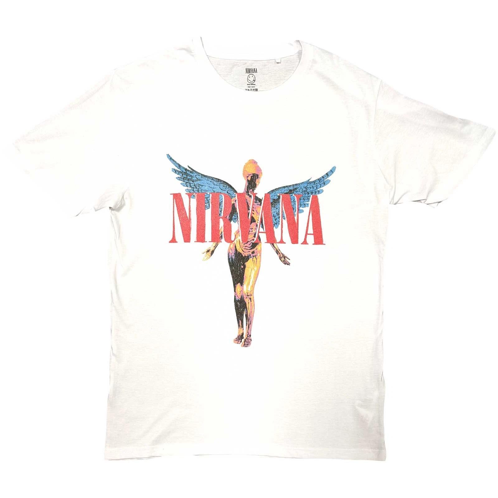 Men s Nirvana Angelic T-shirt Large White XXXL