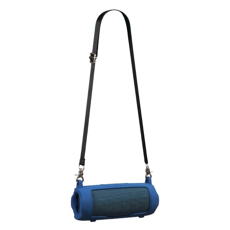 Durability Silicone Sleeve For Flip 7 Travel Speaker Shoulder Pouch Providing Full Protections And Convenient Access