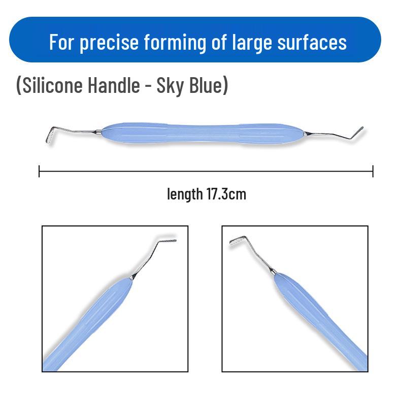 Dental Aesthetic Filling Resin Trimmer Kit, 7-Piece, New Silicone Handle, High-Temperature Resistant.