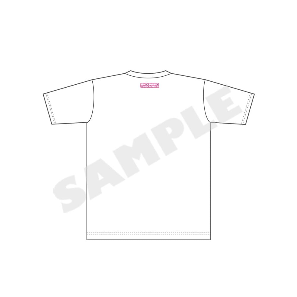 Sonic the Hedgehog" Wallpaper Cover Story T-Shirt <Sonic & Amy> L