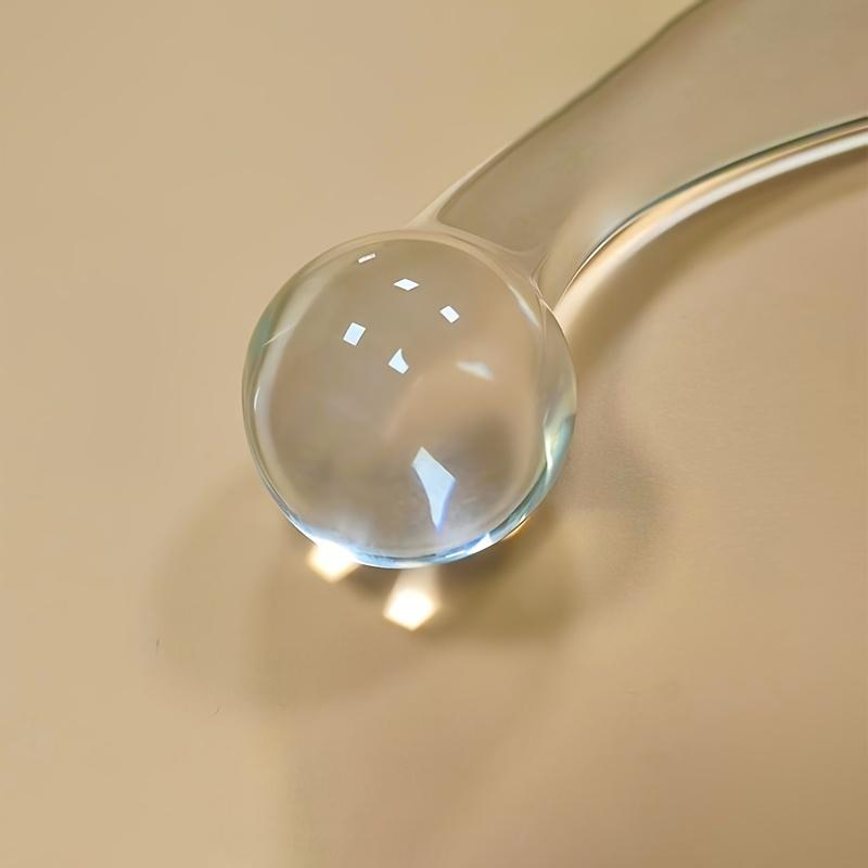 Dildos Anal Plug Transparent Glass Sex Toy Masturbator Anus Dilator, Stimulation Massager Pleasure for Men Women Adult Sex Toy