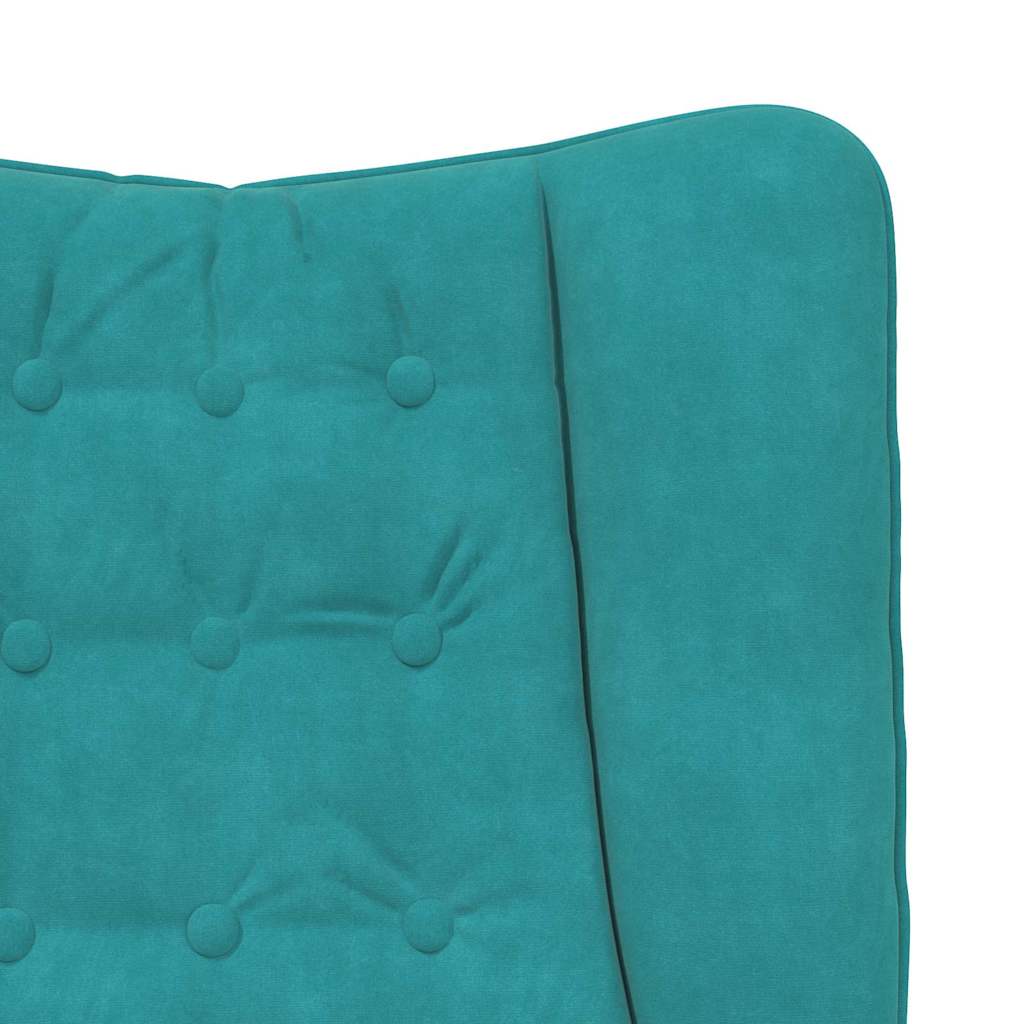 Armchair Turquoise 63 X 67 X 94 Cm Velvet
