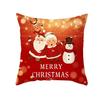 Cute Cartoon Santa Claus Christmas Decoration Print Pattern Cushion Cover Home Living Room Sofa  Pillow